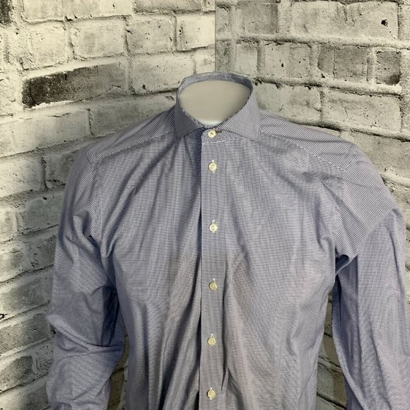 Eton Contemporary Check Button Down Dress Shirt - Picture 2 of 11